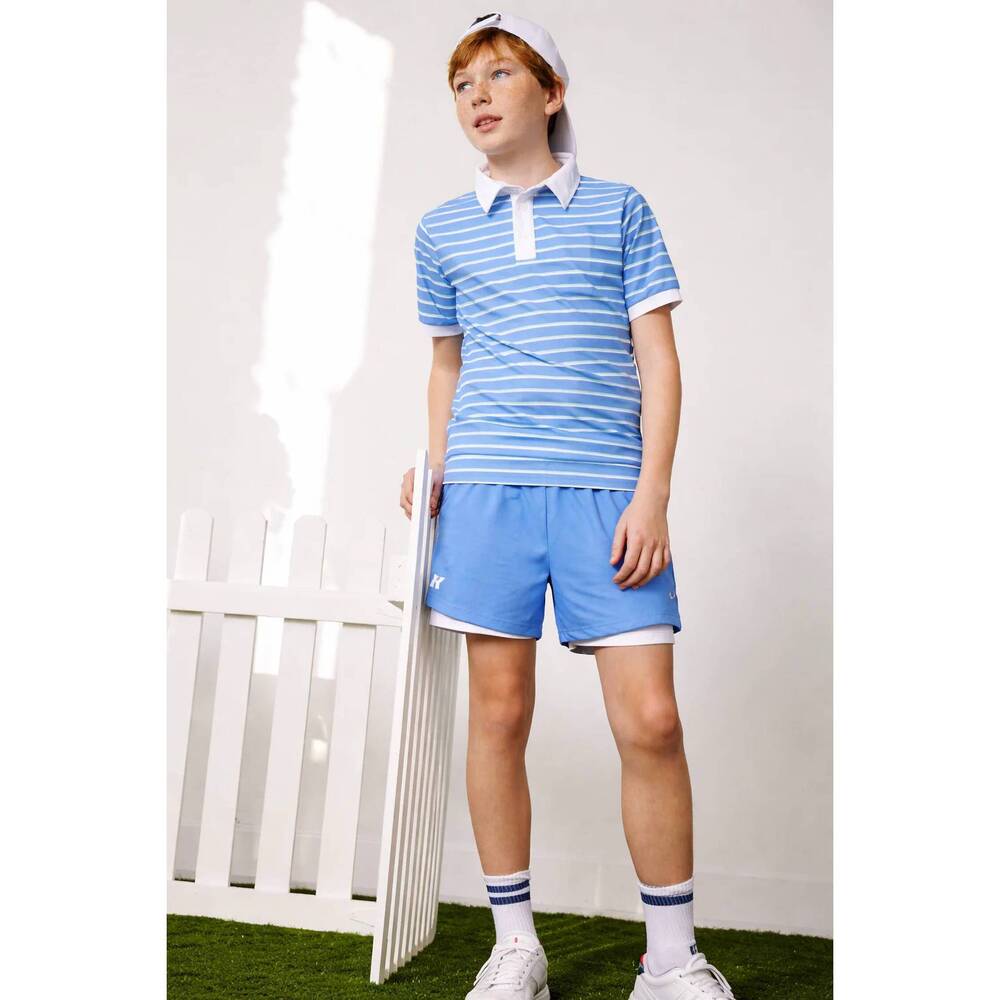 NEW COURTSIDE KIDS running performance short in sky blue